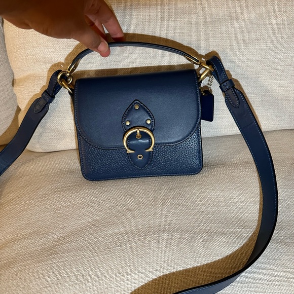Coach Beat 18 deep blue saddle bag - Picture 2 of 15